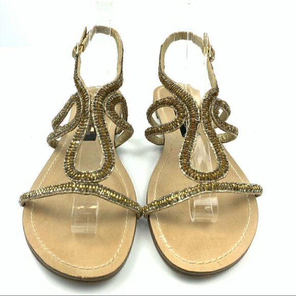 Steve madden Luxe sandal L-Crystl 7 gold gladiator - Picture 3 of 13